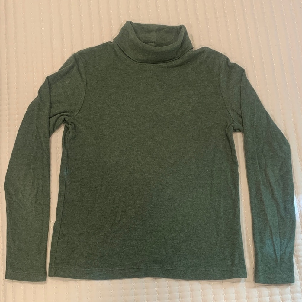 Uniqlo Olive Long Sleeve Turtleneck